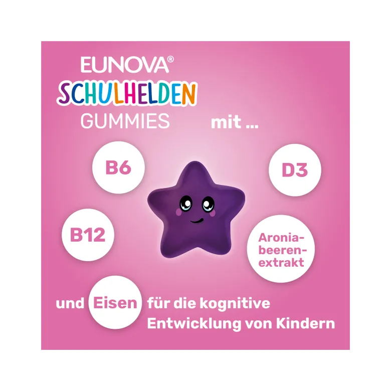 Eunova Schulhelden Gummies, 60 St