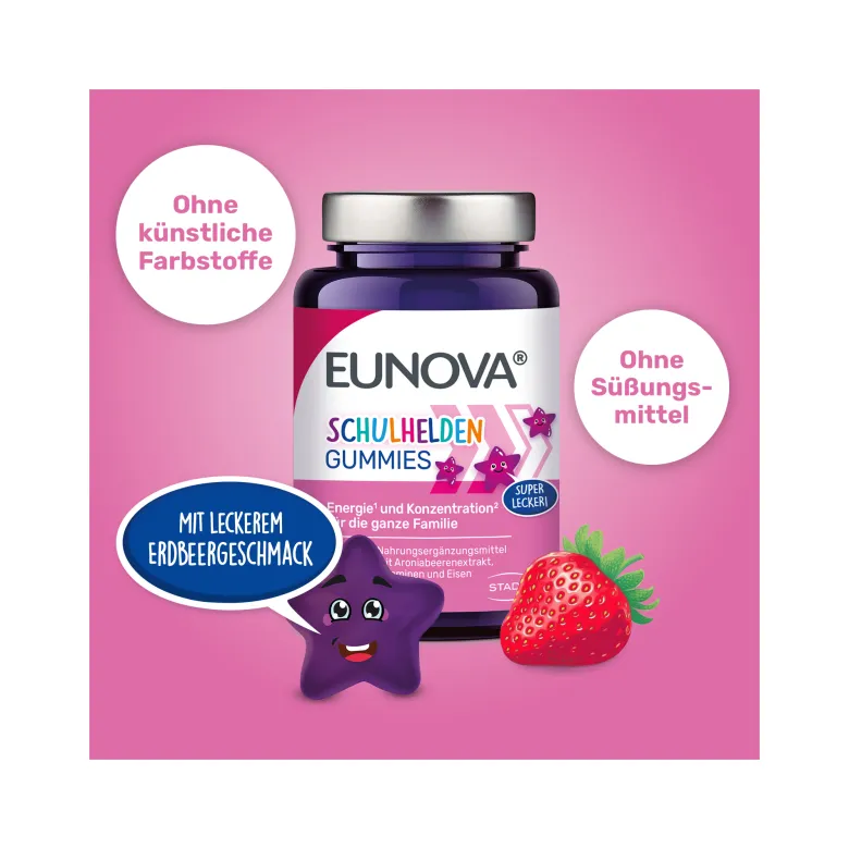 Eunova Schulhelden Gummies, 60 St