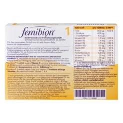 Femibion 1 Kinderwunsch + Frühschwangerschaft ohne Jod, 60 St