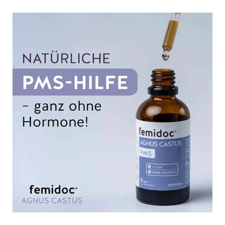 Femidoc Agnus Castus PMS Tropfen ohne Alkohol, 50 ml