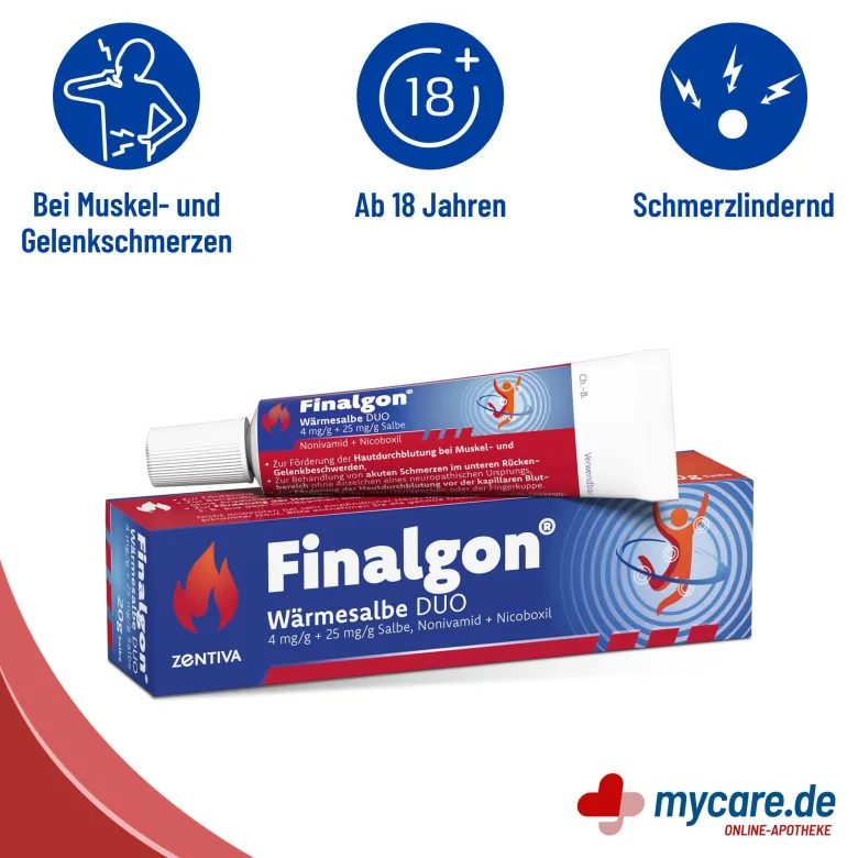 Finalgon Wärmesalbe DUO 4 mg/g + 25 mg/g, 20 g