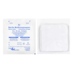 Fink und Walter Sterile Mullkompressen 10x10 cm, 12-fach, 20X5 St
