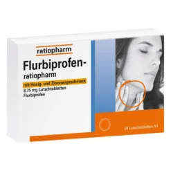Flurbiprofen-ratiopharm Lutschtabletten Honig-Zitrone, 24 St