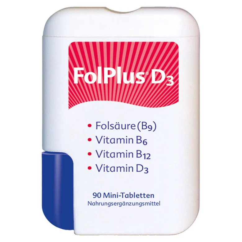 FolPlus + Vitamin D3 Tabletten, 90 St