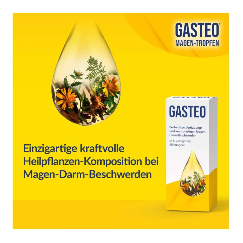 Gasteo Magen-Tropfen bei Magen-Darm-Beschwerden, 20 ml