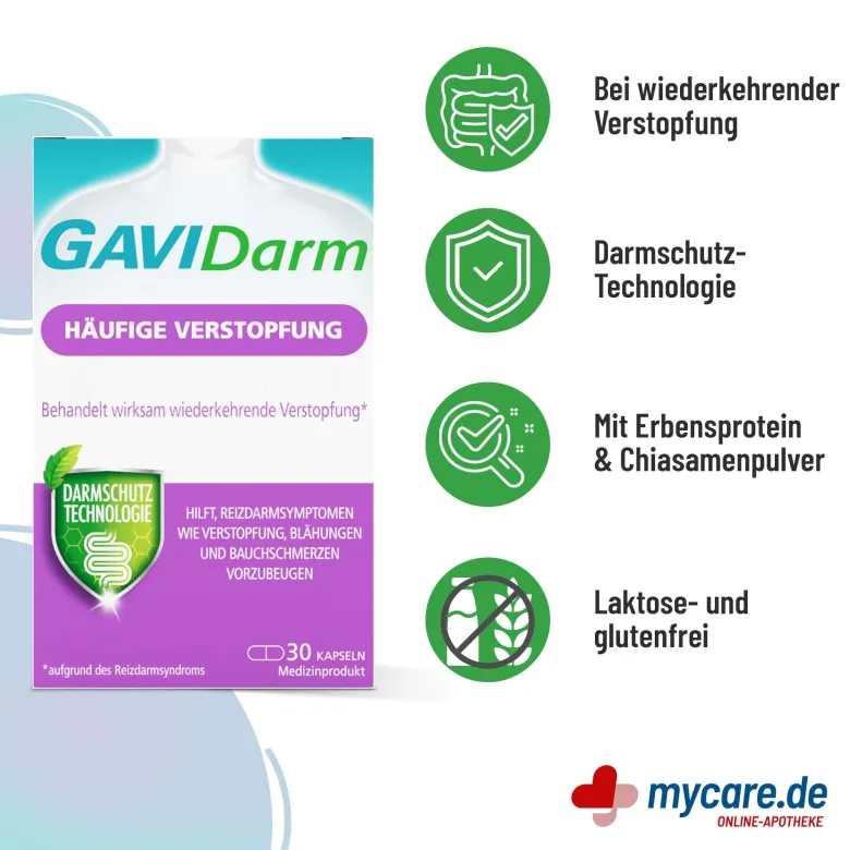 GaviDarm Häufige Verstopfung Kapseln, 30 St