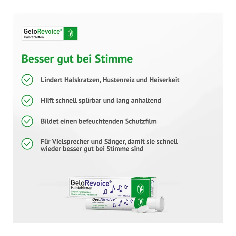 GeloRevoice Halstabletten Cassis-Menthol, 3x20 St