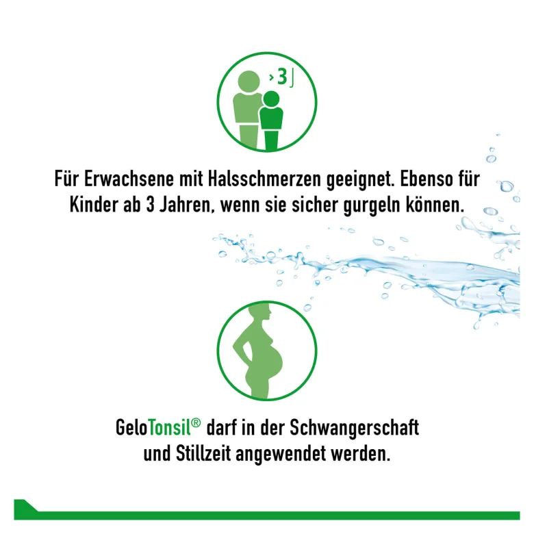 GeloTonsil Gurgelgel bei Halsschmerzen u. Schluckbeschwerden, 200 ml