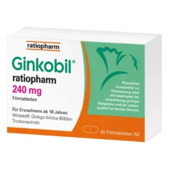 Ginkobil ratiopharm 240 mg, mit Ginkgo biloba, 60 St