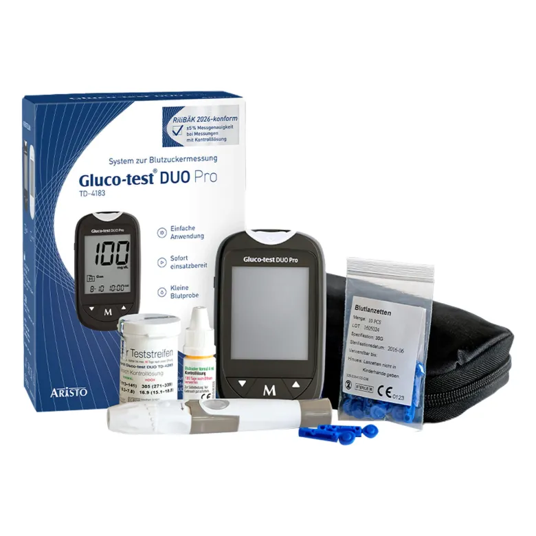 Gluco-test DUO Pro Blutzuckermessgerät Starterset mg/dl, 1 St