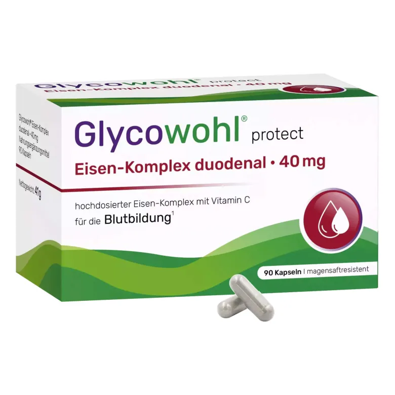 Glycowohl protect Eisen-Komplex duodenal 40 mg Kapseln, 90 St