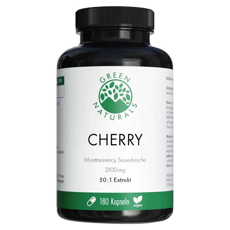 Green Naturals Cherry Montmorency Sauerkirsche Kapseln, 180 St