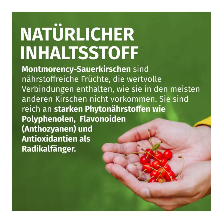 Green Naturals Cherry Montmorency Sauerkirsche Kapseln, 180 St