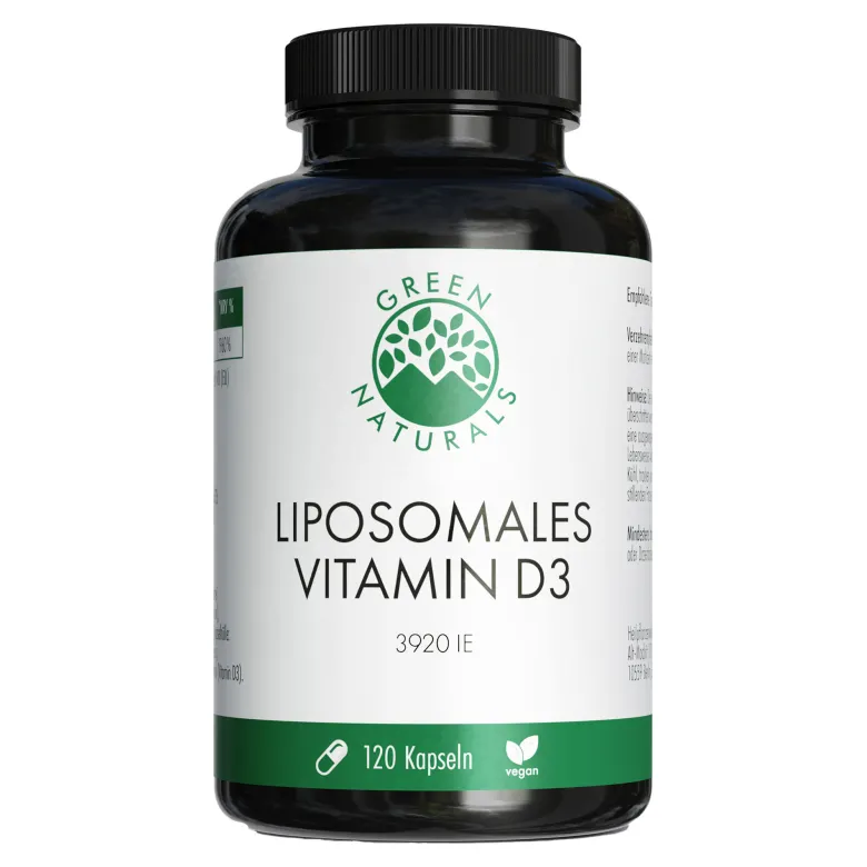 GREEN NATURALS Liposomales Vitamin D3 Kapseln, 120 St