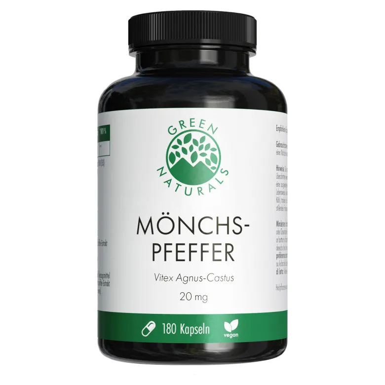 GREEN NATURALS Mönchspfeffer 20 mg hochdosierte Kapseln, 180 St