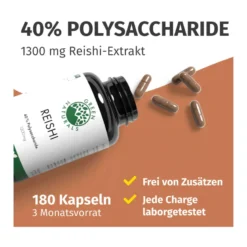 GREEN NATURALS Reishi 650 mg vegane Kapseln, 180 St