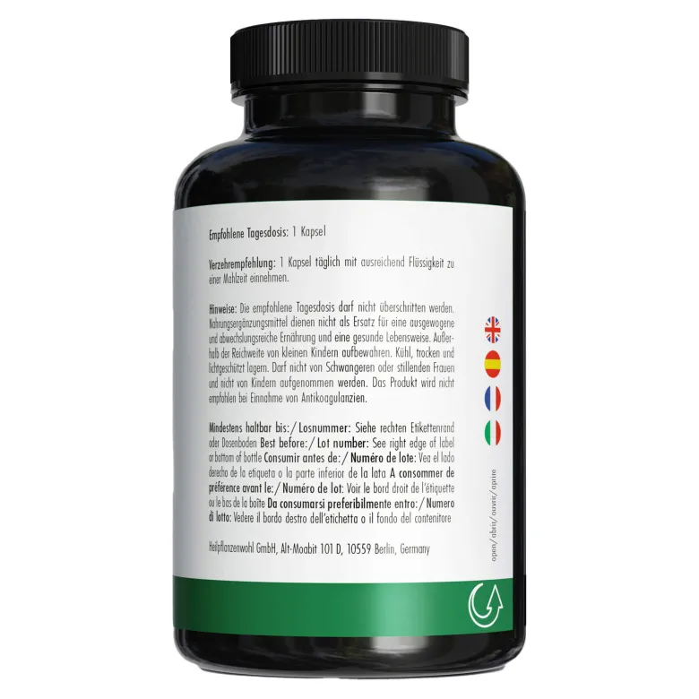 GREEN NATURALS Schwarzer Knoblauch vegane Kapseln, 180 St