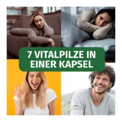 GREEN NATURALS Vital Pilze vegane Kapseln, 180 St