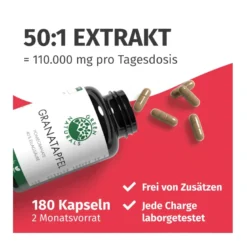 Green Naturlas Granatapfel Kapseln, 180 St