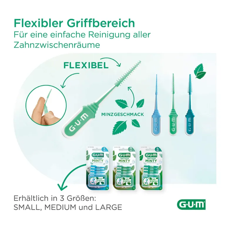 GUM Soft-Picks Minty Small Interdentalbürste, 40 St