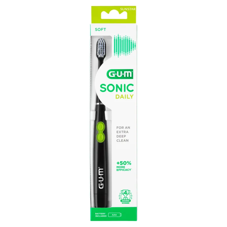 Gum SONIC DAILY Schallzahnbürste schwarz, 1 St