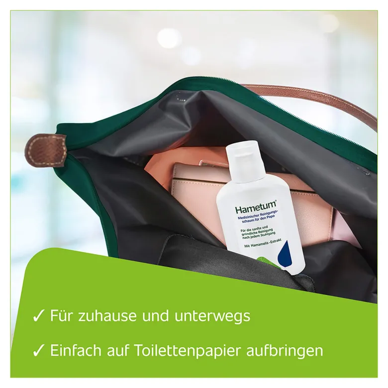 Hametum Medizinischer Reinigungsschaum für den Popo, 100 ml