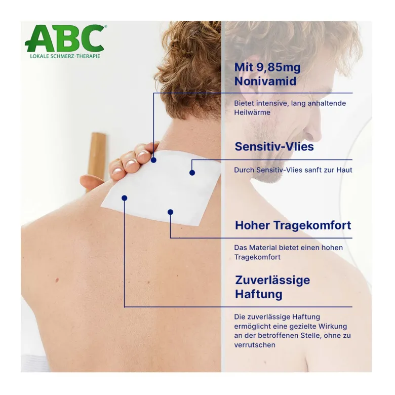 Hansaplast ABC Wärme-Pflaster mit Sensitiv-Vlies 14x10 cm, 2 St