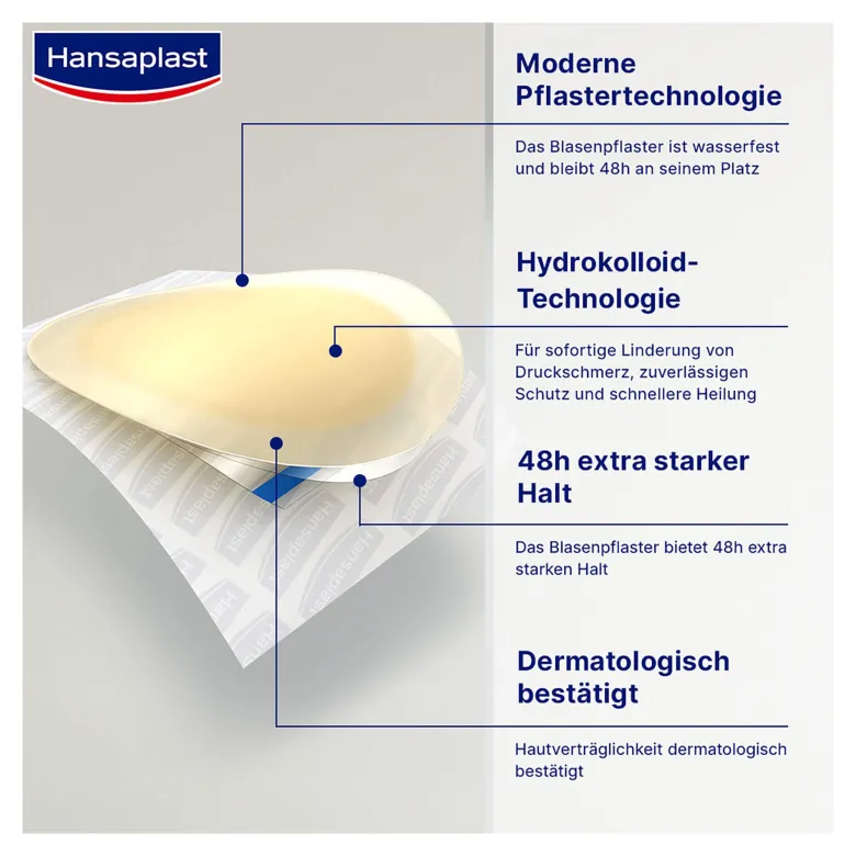 Hansaplast Blasen-Pflaster groß, 5 St