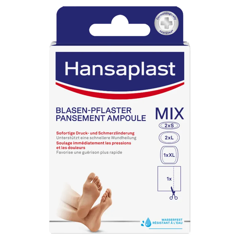 Hansaplast Blasenpflaster SOS Mix Pack, 6 St
