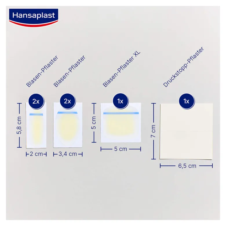 Hansaplast Blasenpflaster SOS Mix Pack, 6 St