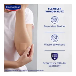 Hansaplast Elastic Pflaster 6 cmx5 m, 1 St