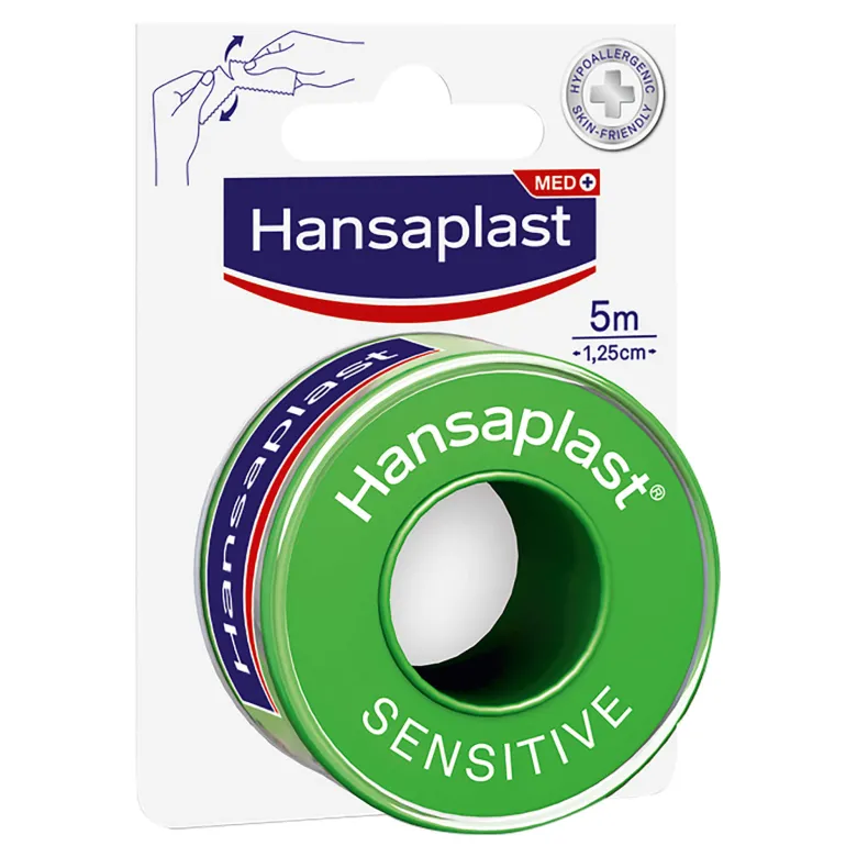 Hansaplast Fixierpflaster Sensitive 5m x 1,25cm, 1 St