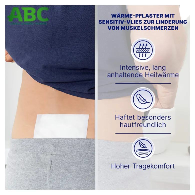 Hansaplast Med ABC Wärme-Pflaster Sensitiv, 4 St