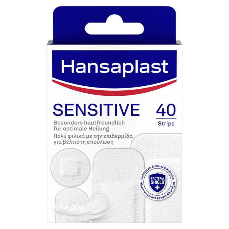 Hansaplast Sensitive hypoallergene Pflasterstrips, 40 St