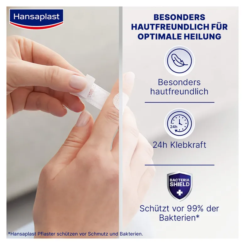 Hansaplast Sensitive hypoallergene Pflasterstrips, 40 St