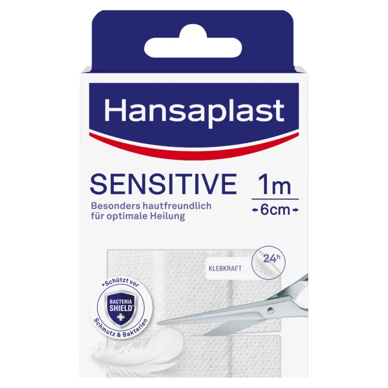 Hansaplast Sensitive Pflaster 1 m x 6 cm, 1 St