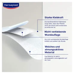 Hansaplast Sensitive Pflaster 1 m x 8 cm, 1 St