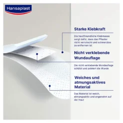 Hansaplast Sensitive Pflaster 8cm x 5m Rolle, 1 St
