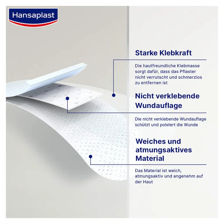 Hansaplast Sensitive Pflaster 8cm x 5m Rolle, 1 St