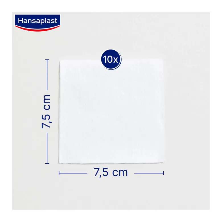 Hansaplast Soft Kompresse 7,5 x 7,5 cm steril, 5X2 St