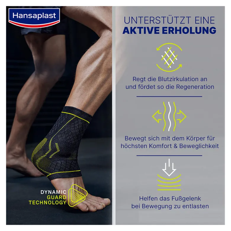 Hansaplast Sport Fußgelenk-Bandage Größe S/M, 1 St