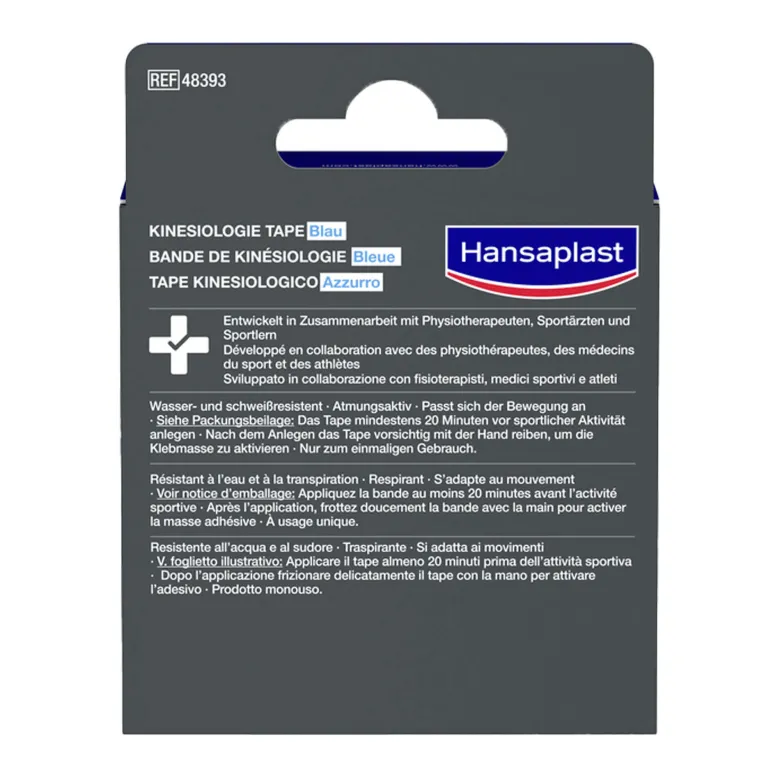 Hansaplast Sport Kinesiologie Tape 5 cmx5 m blau, 1 St