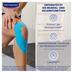 Hansaplast Sport Kinesiologie Tape 5 cmx5 m blau, 1 St