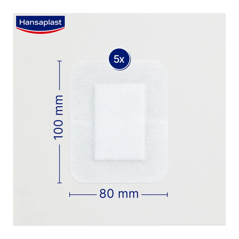 Hansaplast Ultra Sensitive Wundverband XXL 8 x 10 cm, 5 St
