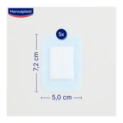 Hansaplast Ultra Sensitive Wundverband XL 5 x 7,2 cm, 5 St