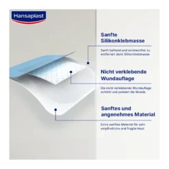 Hansaplast Ultra Sensitive Wundverband XL 5 x 7,2 cm, 5 St