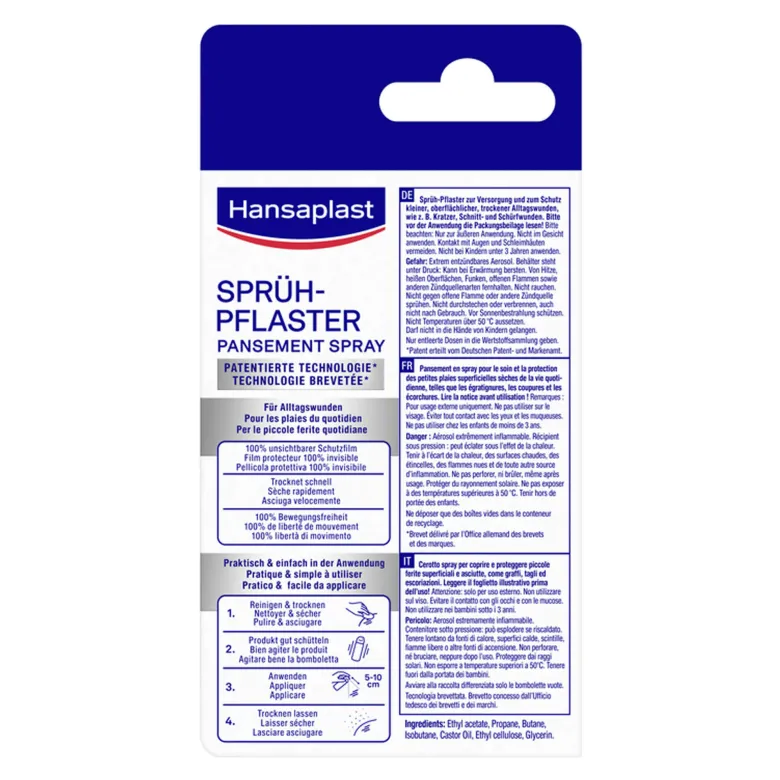 Hansaplast Zweite Haut Schutz Sprühpflaster, 40 ml