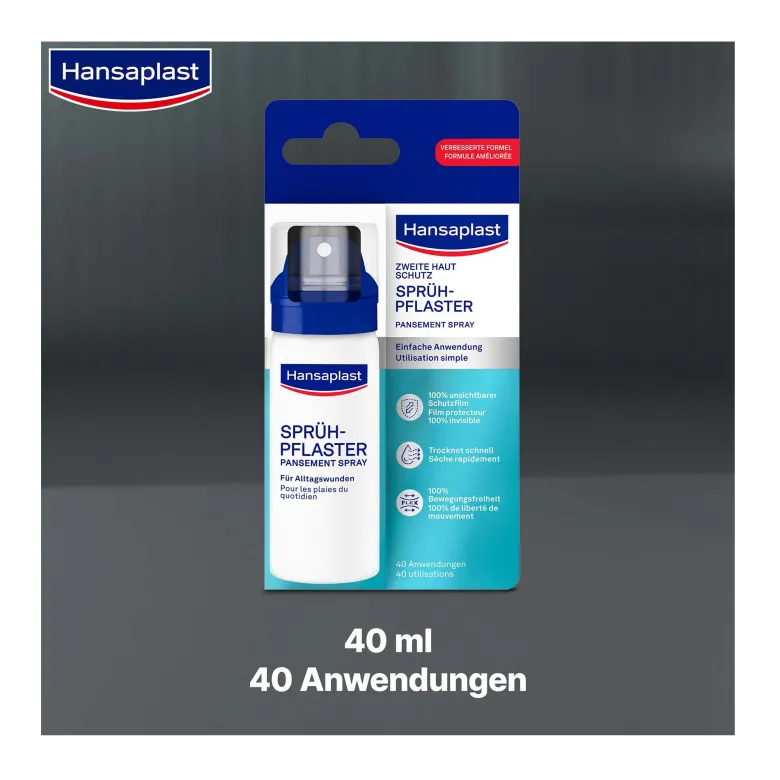 Hansaplast Zweite Haut Schutz Sprühpflaster, 40 ml