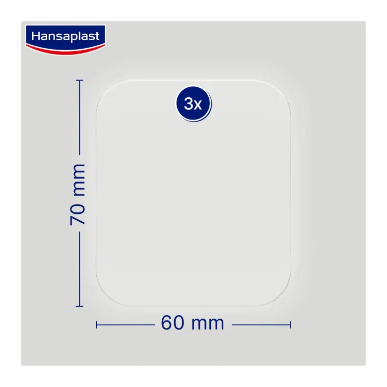Hansaplast Zweite Haut Schutz Pflaster groß, 3 St