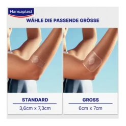 Hansaplast Zweite Haut Schutz Pflaster groß, 3 St